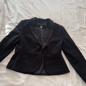 Apostrophe Black Tailored Blazer with Notched Lapels